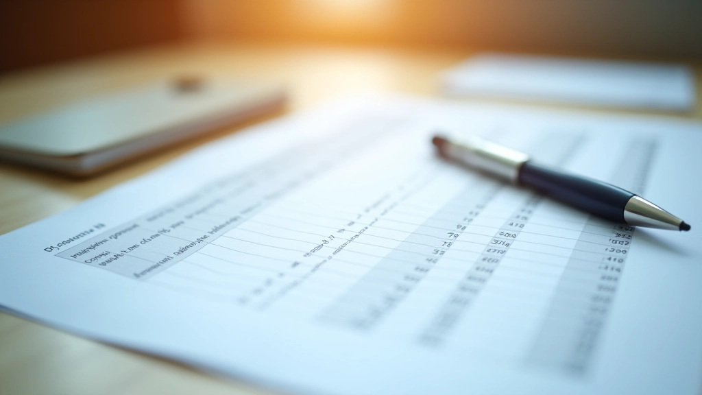 Rozpočtovací tabulka se seznamem výdajů a odpočtů pro podnikatele