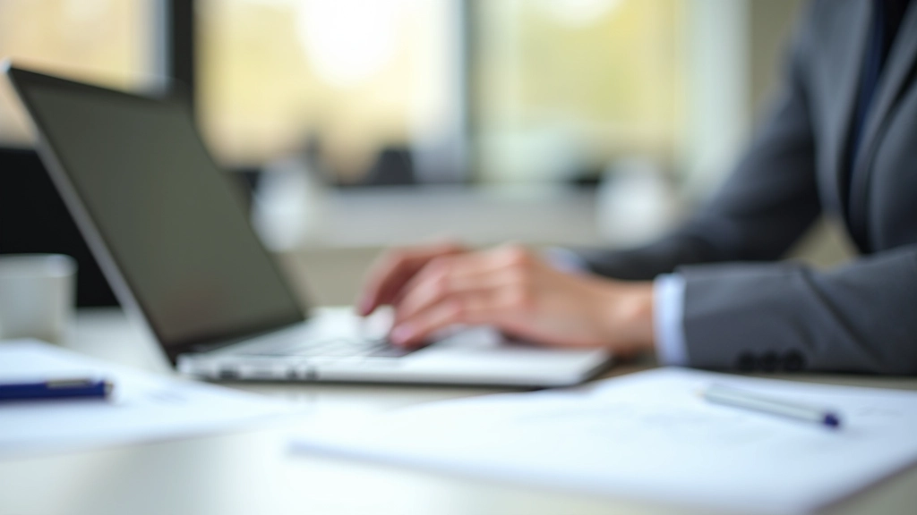 Osoba kontroluje své příjmy na počítači